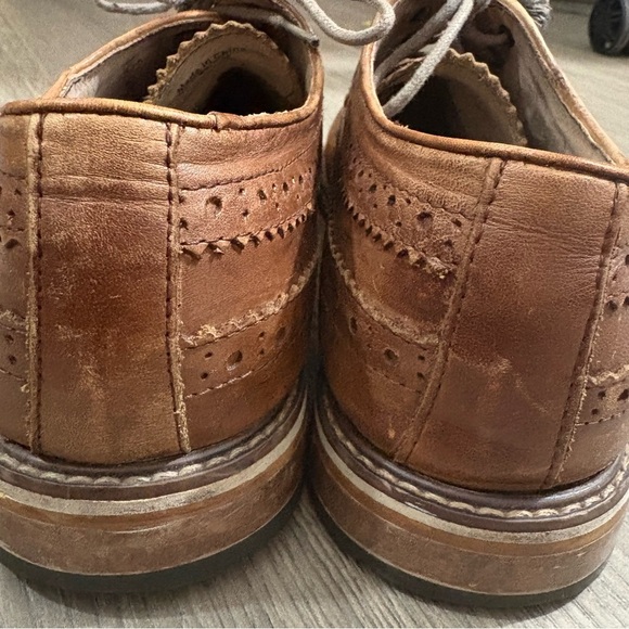 Men's Wingtip Brown Oxford Leather Dress Shoes Call it Spring Sz 11 Classic - Picture 5 of 10